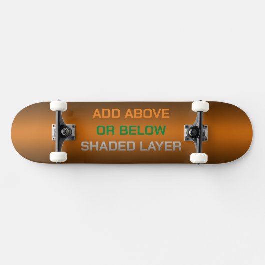 A- of B-schaduwgebied Persoonlijk Skateboard (Horizontaal)