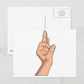 A OK ~ Hand Sign and Gestures a-ok 2 Briefkaart (Voorkant / Achterkant)