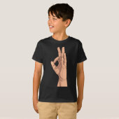 A OK ~ Handteken en gebaren a-ok T-shirt (Voorkant volledig)