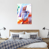 A-ok mudra verpakt canvas afdruk (Insitu (Slaapkamer))