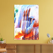 A-ok mudra verpakt canvas afdruk (Insitu (Woonkamer))