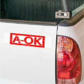 A-OK Stempel Bumpersticker (Op Truck)