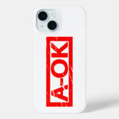 A-OK Stempel Case-Mate iPhone Case (Achterkant)