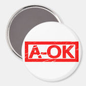 A-OK Stempel Magneet (Voorkant / Achterkant)