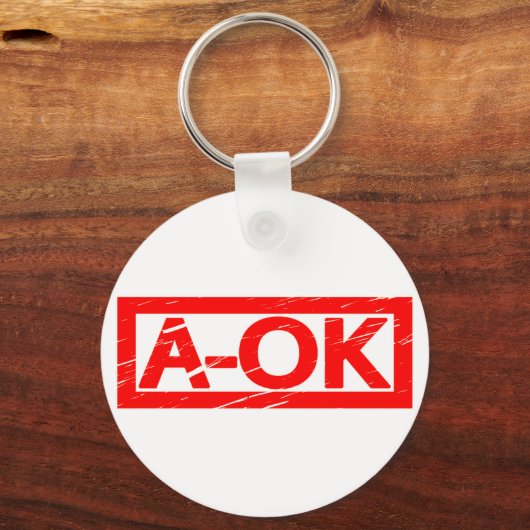 A-OK Stempel Sleutelhanger (Voorkant)