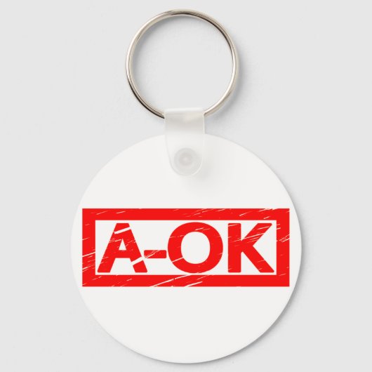 A-OK Stempel Sleutelhanger (Achterkant)
