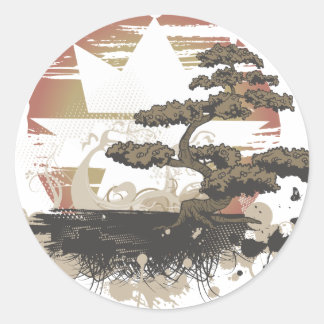  A.Oke Bonsai Ronde Sticker