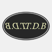 a ovale sticker (Voorkant)