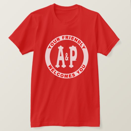 A&P Illinois Grocery Stores T-Shirt (Design voorkant)