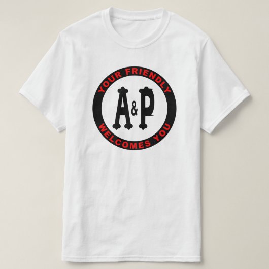 A&P Illinois Grocery Stores T-shirt (Design voorkant)