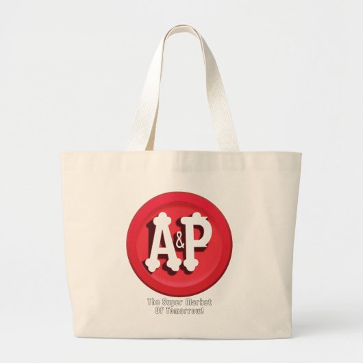A&P Supermarkten Grote Tote Bag (Voorkant)