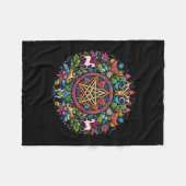 A Pagan Pattern Fleece Deken (Voorkant (Horizontaal))