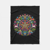 A Pagan Pattern Fleece Deken (Voorkant)