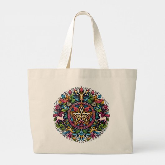 A Pagan Pattern Grote Tote Bag (Achterkant)