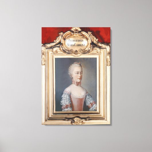 A Pagoda, gegraveerd door Joseph Constantine Stadl Canvas Afdruk (Voorkant)