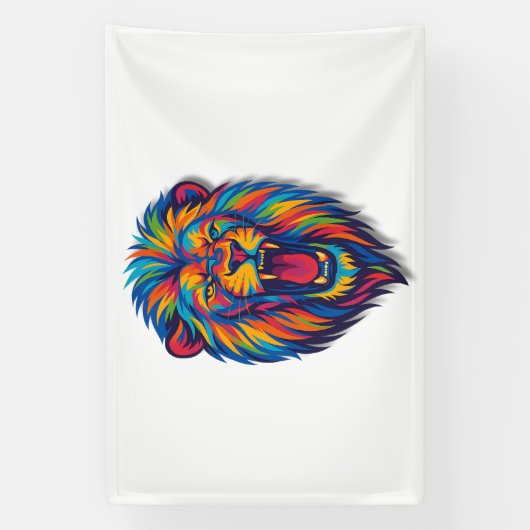 A PAINTED LION Banner (Verticaal)