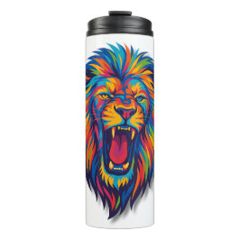 A PAINTED LION Coffee Mug Thermosbeker