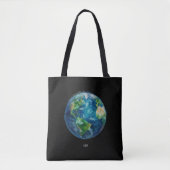 A painting of the earth in a space tote bag (Voorkant)