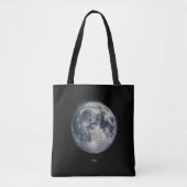 A painting of the moon in a space tote bag (Voorkant)