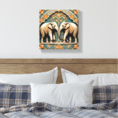 A Pair of Pachyderms Canvas Afdruk (Insitu (Slaapkamer))