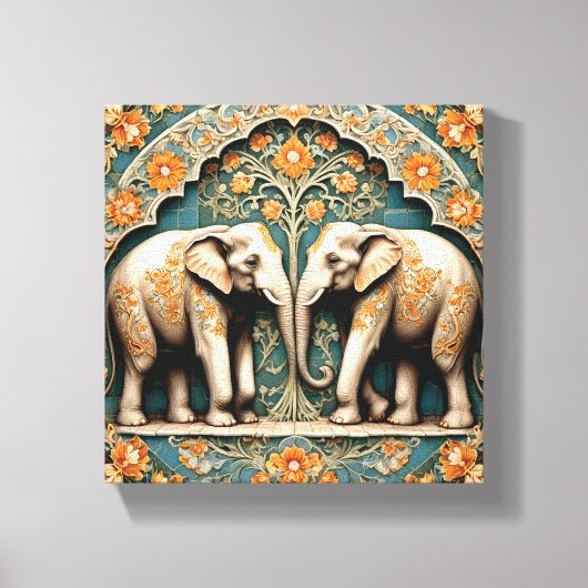 A Pair of Pachyderms Canvas Afdruk (Voorkant)