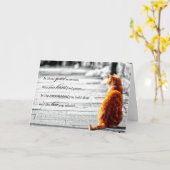 A-PAL - Oranje Tabby Cat Pet Sympathy Kaart (Gele Bloem)