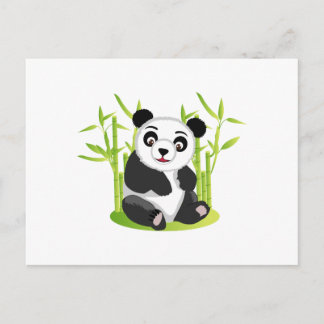 A Panda en zijn Bamboe Briefkaart