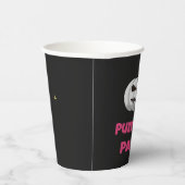 A Paper Cup With A Pumpkin And Pumpkin Party Text Papieren Bekers (Rechts)