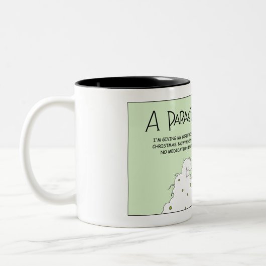 A Parasite Christmas Tweekleurige Koffiemok (Links)