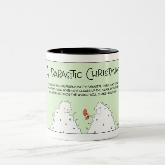 A Parasite Christmas Tweekleurige Koffiemok (Center)