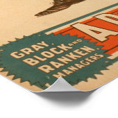 A parlor Match "Old Hoss" Scottish Bagpiper Poster (Hoek)