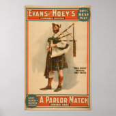 A parlor Match "Old Hoss" Scottish Bagpiper Poster (Voorkant)