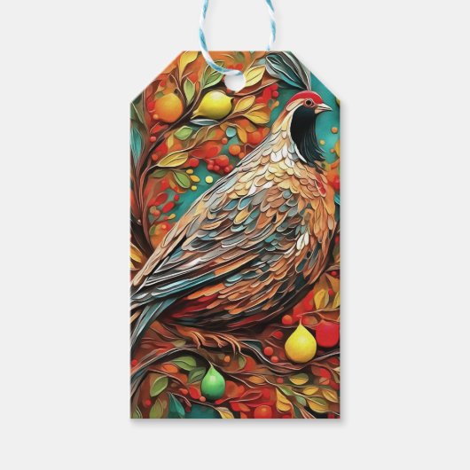 A Partridge In A Pear Tree Cadeaulabel (Voorkant)