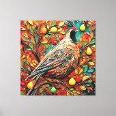 A Partridge In A Pear Tree Canvas Afdruk (Voorkant)