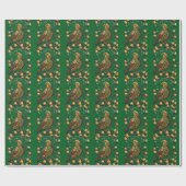 A Partridge In A Pear Tree Cut-Out Stencil-Style Cadeaupapier (Vlak)