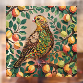 A Partridge In A Pear Tree Cut-Out Stencil-Style Raamsticker (Vel 2)
