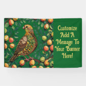 A Partridge In A Pear Tree Cut-Out Stencil-Style Spandoek (Horizontaal)