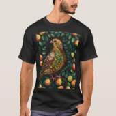 A Partridge In A Pear Tree Cut-Out Stencil-Style T-shirt (Voorkant)