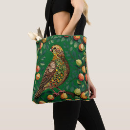 A Partridge In A Pear Tree Cut-Out Stencil-Style Tote Bag