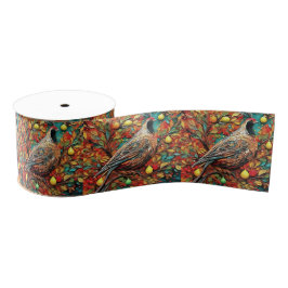 A Partridge In A Pear Tree Grosgrain Lint