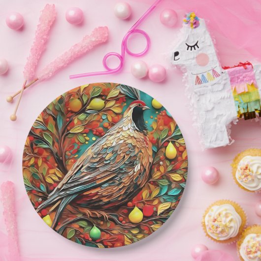 A Partridge In A Pear Tree Papieren Bordje (Feest)