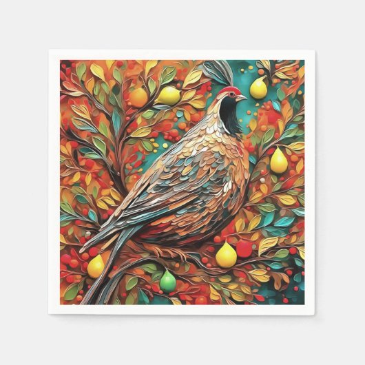 A Partridge In A Pear Tree Servet (Voorkant)