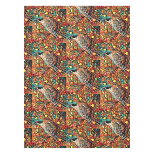 A Partridge In A Pear Tree Tafelkleed (Voorkant)