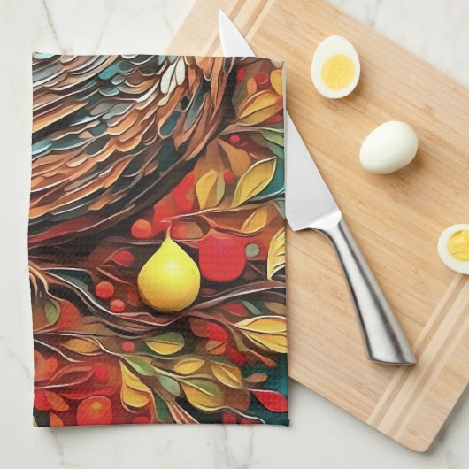 A Partridge In A Pear Tree Theedoek (Quarter Fold)