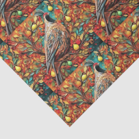 A Partridge In A Pear Tree Tissuepapier (Detail)