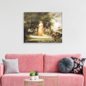 A Party angling (olie op canvas) Canvas Afdruk (Insitu (Woonkamer))