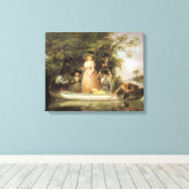 A Party angling (olie op canvas) Canvas Afdruk (Insitu (Houten vloer))