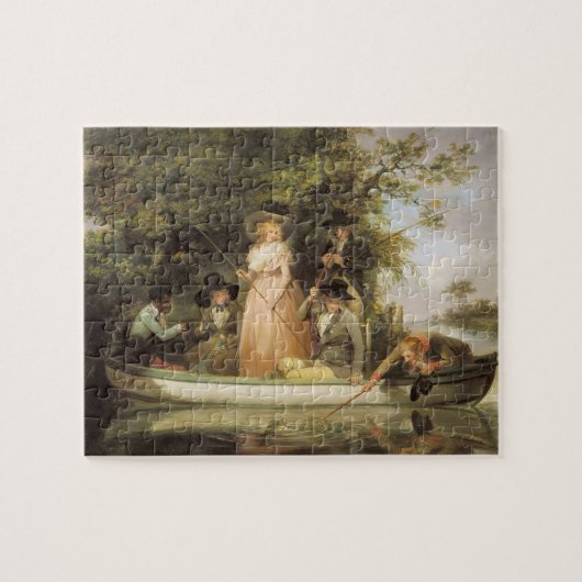 A Party angling (olie op canvas) Legpuzzel (Horizontaal)