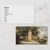 A Party angling (olie op canvas) Visitekaartje (Voorkant / Achterkant)