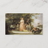 A Party angling (olie op canvas) Visitekaartje (Achterkant)